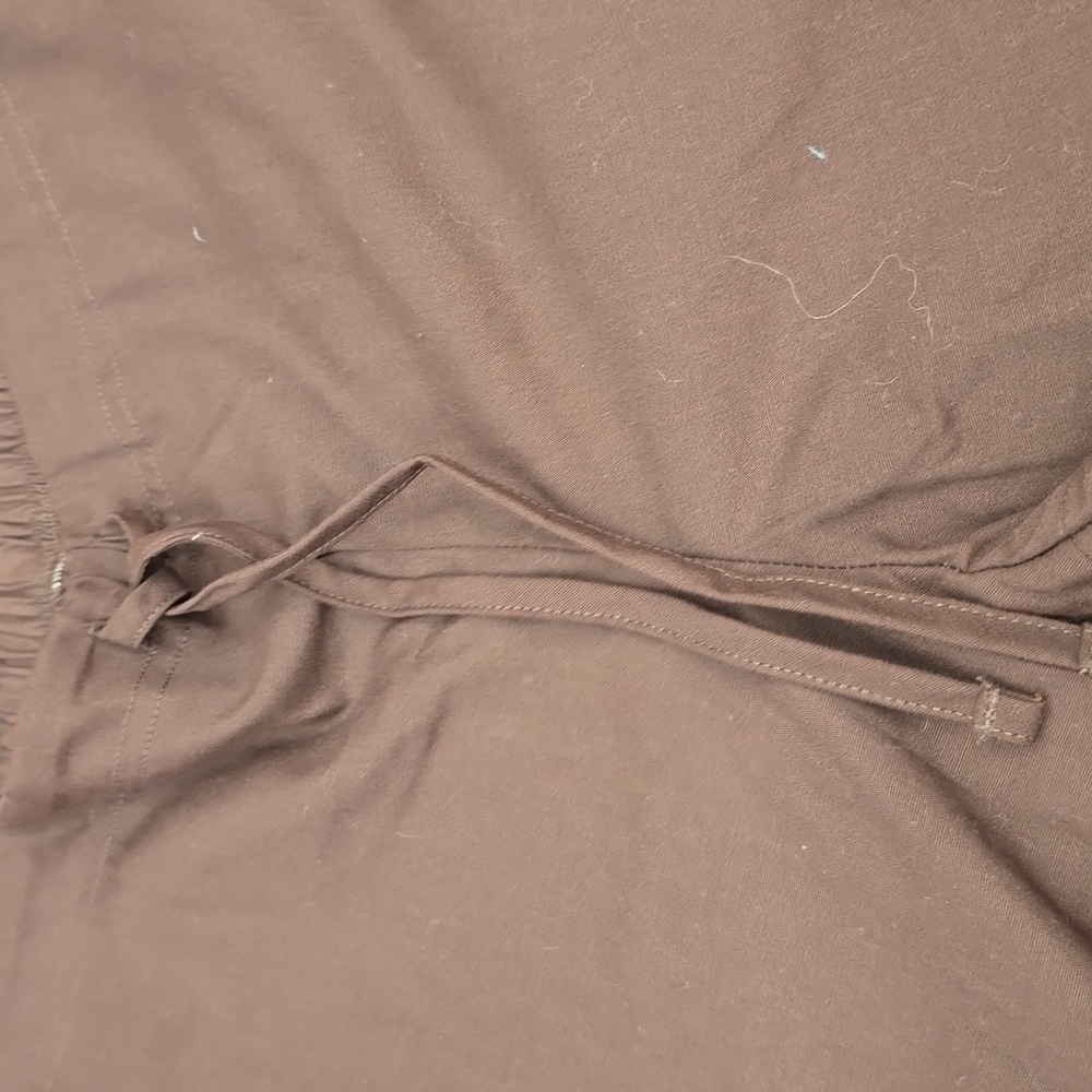 Brown Drawstring Scrub  Pants